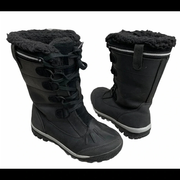 Bearpaw Desdemona Leather/Suede Winter Boots Sheepskin Wool Blend Size 7 - Picture 1 of 12